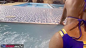 Colombian teen 18+ amateur with a big ass POV blowjob and fucked on a balcony