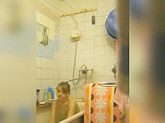 Compilation  russian wife in bathroom 