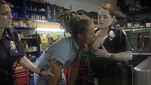 Cops with big tits banged by black dude