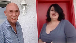 Corpulent redhead with huge tits fucked hard