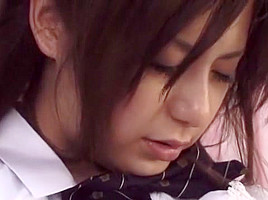 Crazy Japanese chick Riri Kuribayashi in Exotic Cunnilingus JAV clip