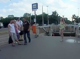 Crazy flashing movie with public scenes 4