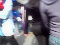 Culazo de chica con Pantalon embarrado de semen