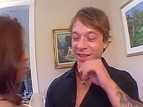 Cum Chugging Hooker Takes Cock In Her Tight Pussy, Ass And Mouth In Kitchen