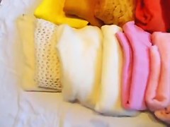 Cum on panties and mohair sweater