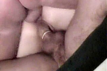 Curious Blonde Nympho Deep Throats A Cock While Stroking Another Then