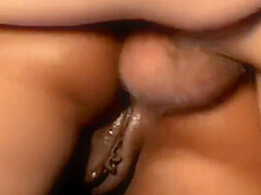 Curvy Black Bitch Deeply Penetrated By Three Horny Guys