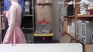 Cute Blonde Athena Rayes Fucked In The Security Room
