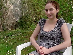 Cute French teen 18+ Newbie Gets Pussy And Ass Fucked