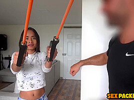 Cute Latina teen 18+ New Skin Care Routine Consists On Massive Facial Cumloads