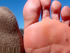 Cute Librarian Loves To Show Off Her Bare Soles