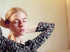 Cute teen 18+ Touches Herself After Playing Flute!
