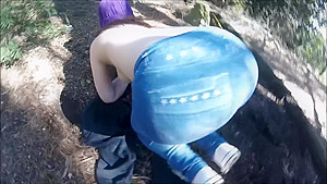 Cute teen 18+ leggins walk , piss , POV