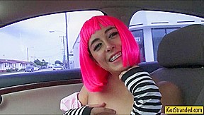 Cutie cosplayer Natalie Monroe pussy screwed up in public
