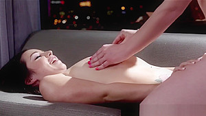 Dazzling Massaged Lesbian