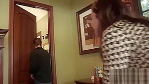 Delicious Lia pleasures a stiff meat pole