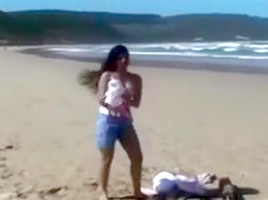 Desi girlfriend sex video made during a vacation