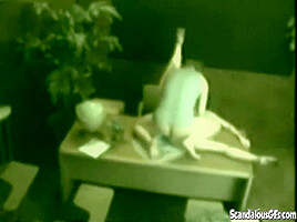 Dick sucking office whore gets wet and messy