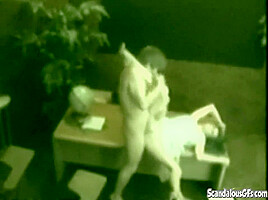 Dick sucking office whore gets wet and messy