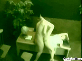 Dick sucking office whore gets wet and messy