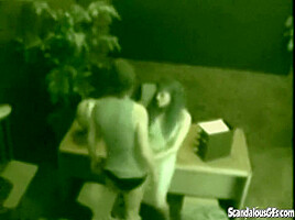 Dick sucking office whore gets wet and messy