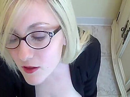 Dirty Busty Blonde Handjob Terrific Lady