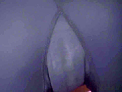 Dirty asian fucks dildo at work