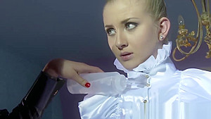 Domina gets lesbian babes wam