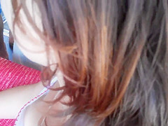 Downblouse russian female brown hair