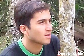 Dudes Masturbating And Fucking Hard In The Woods