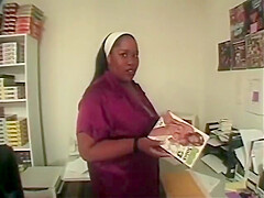 Ebony Bbw Gives A Blowjob To A Man And Her Friend Licks His Ass