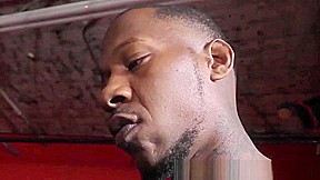 Ebony Guys Release Gimp From Cage For Cum