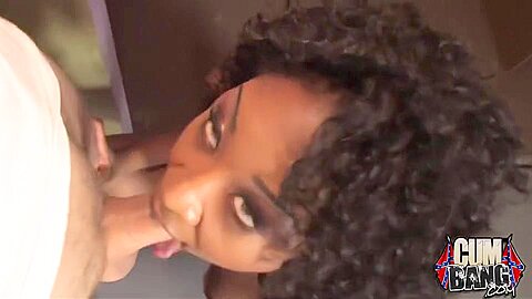 Ebony Hooker Amile Bukkake Porn Video