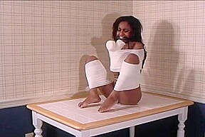 Ebony In Ropes
