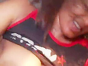 Ebony Pornstar Veteran Bare Ass Chic Fighting