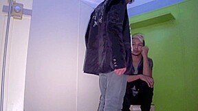 Ebony slut fucked by a barman top with XXLcock - CrunchBoy