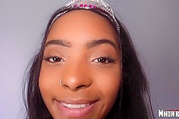 Ebony teen 18+ Had A Anal Threesome For Her Birthday