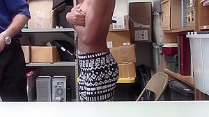 Ebony teen 18+ shoplifter