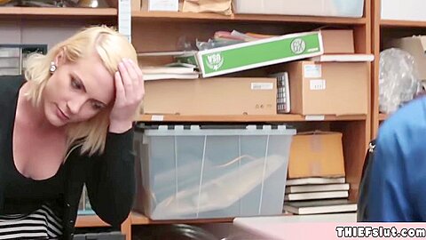 Elegant Slut Is A Cleptomaniac And They Got Her - Blonde Teacher