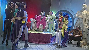 Euro Whore Gangbanged By Super Heroes