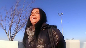 European babe cocksucking and banged for cash