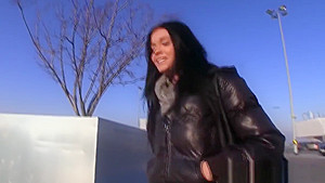 European babe cocksucking and banged for cash