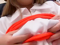 Exotic Japanese chick in Fabulous Handjobs, Facial JAV scene