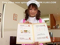 Exotic Japanese chick in Hottest POV, Maid JAV clip