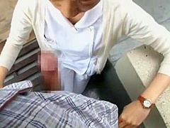 Exotic Japanese whore Ami Morikawa, Anri Nonaka, Yuuha Sakai in Incredible Stockings, Fetish JAV movie