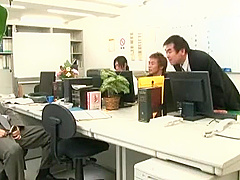 Exotic Japanese whore Saki Kataoka in Horny Secretary, Cunnilingus JAV video