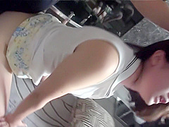 Fabulous Japanese girl Rara Unno in Horny doggy style, couple JAV scene