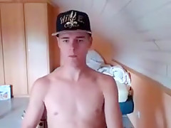 Fabulous male in horny handjob, amateur homosexual adult clip