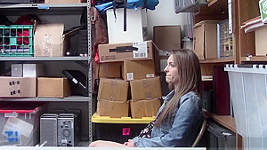 Fake Pregnant teen 18+ Busted And Fucked By A Security Guy
