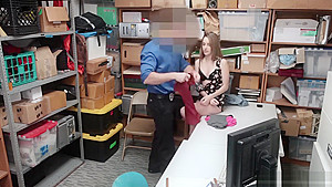 Fake Pregnant teen 18+ Busted And Fucked By A Security Guy